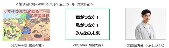 お笑い芸人の小島よしおさんが特別審査員に 「クルマのリサイクル