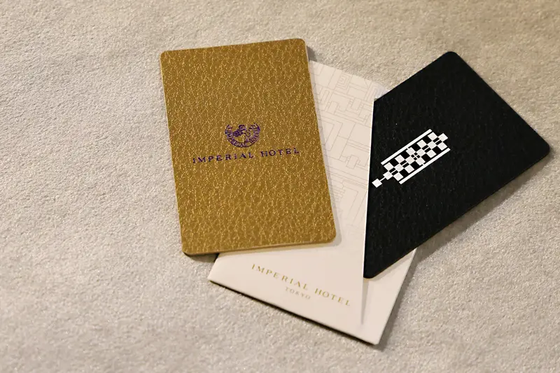 帝国ホテル東京が、客室カードキーをプラスチックから植物性素材へ
