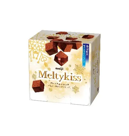 冬を告げるチョコレート「メルティーキッス」！ 雪の結晶を大きく配置