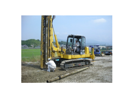 木杭を使用した環境配慮型の新地盤補強工法 「SH－KPパイル工法