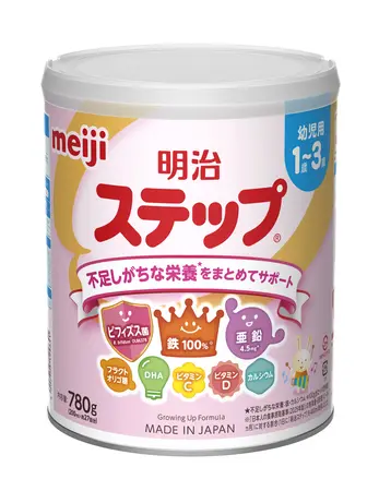 ビフィズス菌と亜鉛を新配合「明治ステップ」「明治ステップ らくらく