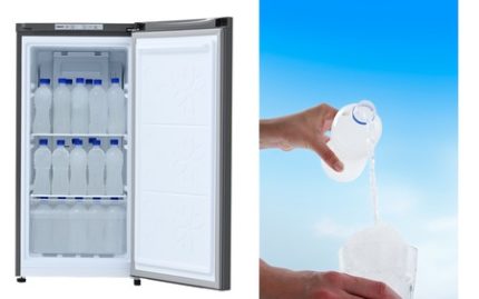 業界初！※ 冷凍・冷蔵・飲める氷を1台で！ 「業務用ノンフロン冷凍庫