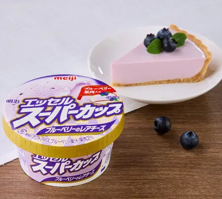 ◆ハーフリース◇ユーカリ◇ベッチーズブルー 明治 エッセル スーパーカップ ブルーベリーのレアチーズ」 5月4日新