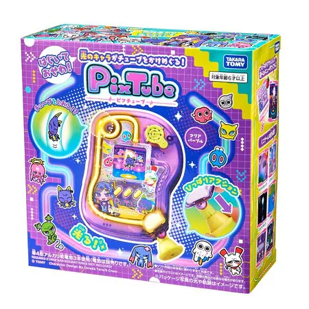 光のキャラクターがチューブを駆け巡る液晶トイ「PixTube (ピク