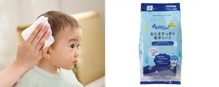 0か月から使えるドライシャンプーシート 『水99％Super あたますっきり