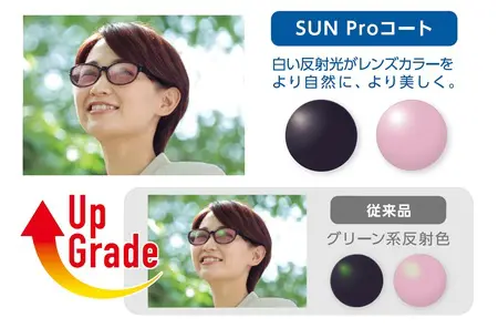 HOYA／調光レンズの美しさがさらに広がる。濃色も淡色も美しく、SUN
