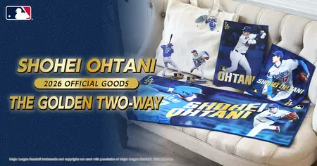 大谷翔平 オフィシャルグッズ 「THE GOLDEN TWO-WAY」7月6日（月）正午